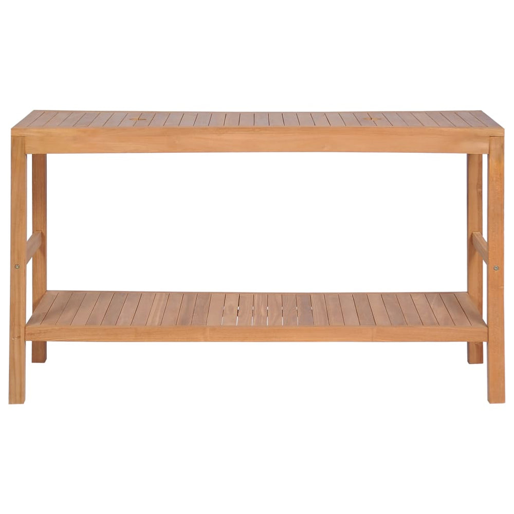 Badkamer wastafelkast 132x45x75 cm massief teakhout MeubelReus
