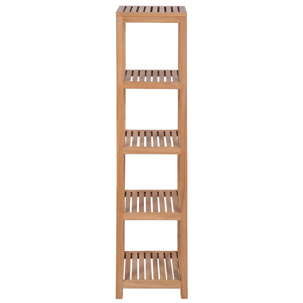 Badkamer opbergrek 4-laags 42x42x165 cm massief teakhout MeubelReus