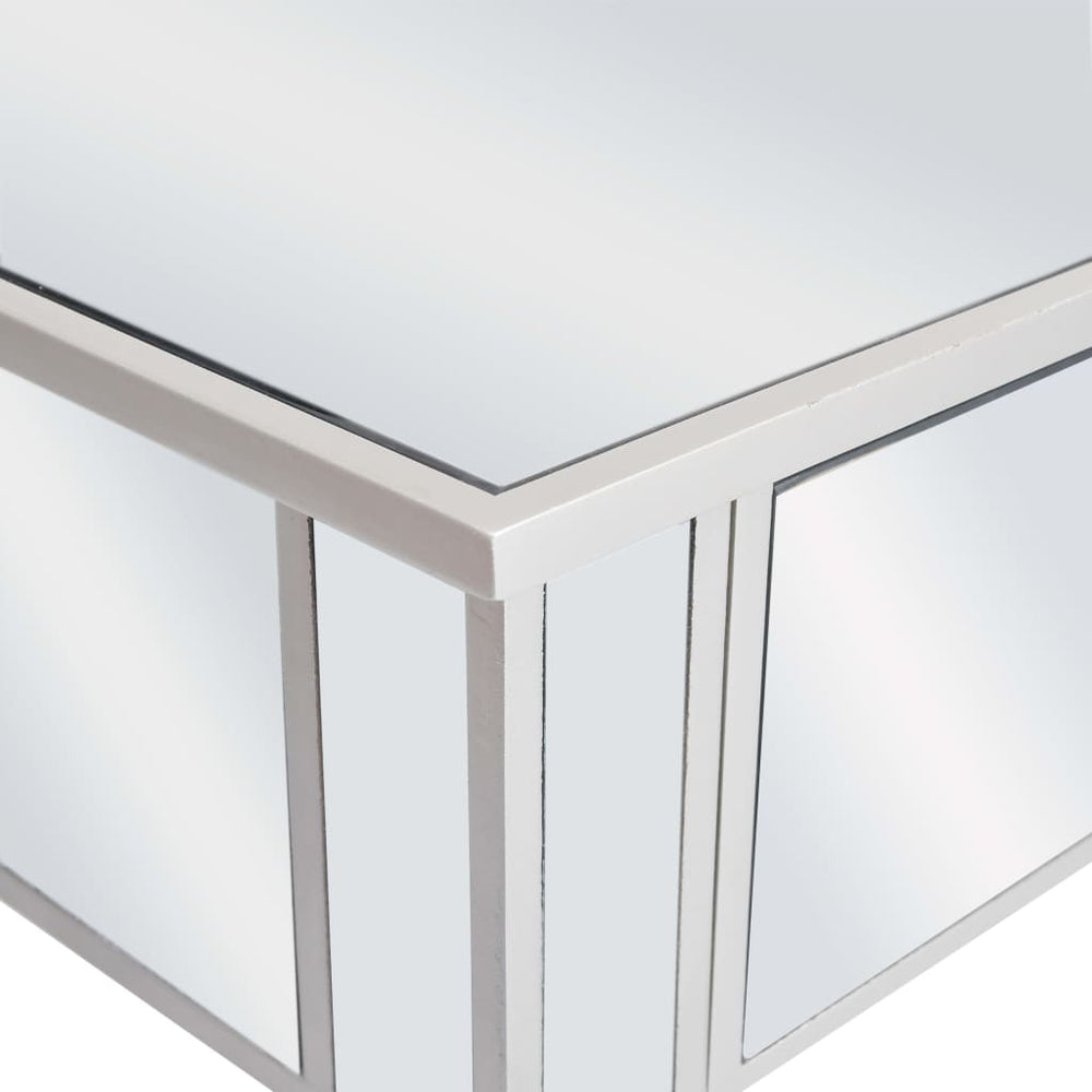 Wandtafel gespiegeld 106,5x38x76,5 cm MDF en glas MeubelReus