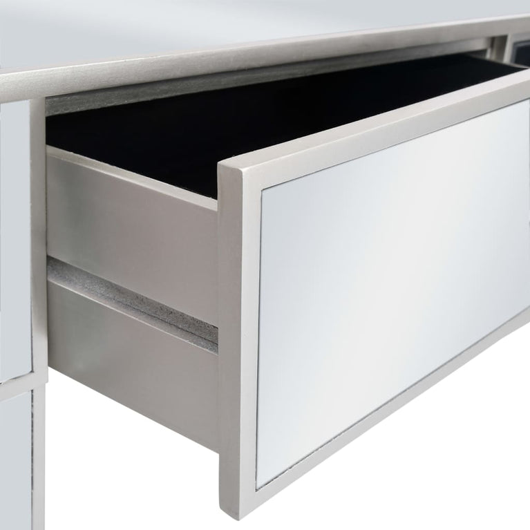 Wandtafel gespiegeld 106,5x38x76,5 cm MDF en glas MeubelReus