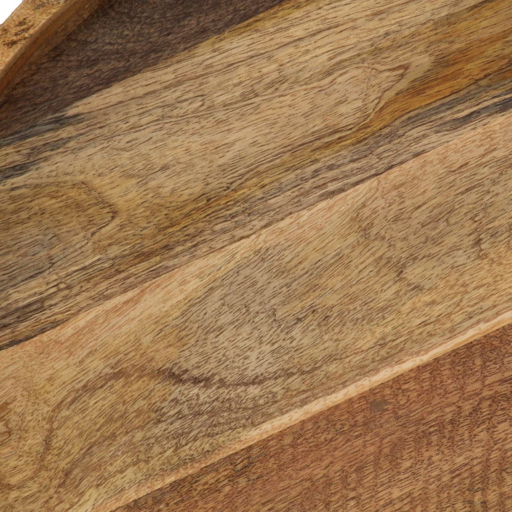 Salontafel 50x40 cm massief mangohout en staal MeubelReus