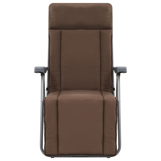 Tuinstoelen met kussen inklapbaar 2 st bruin MeubelReus