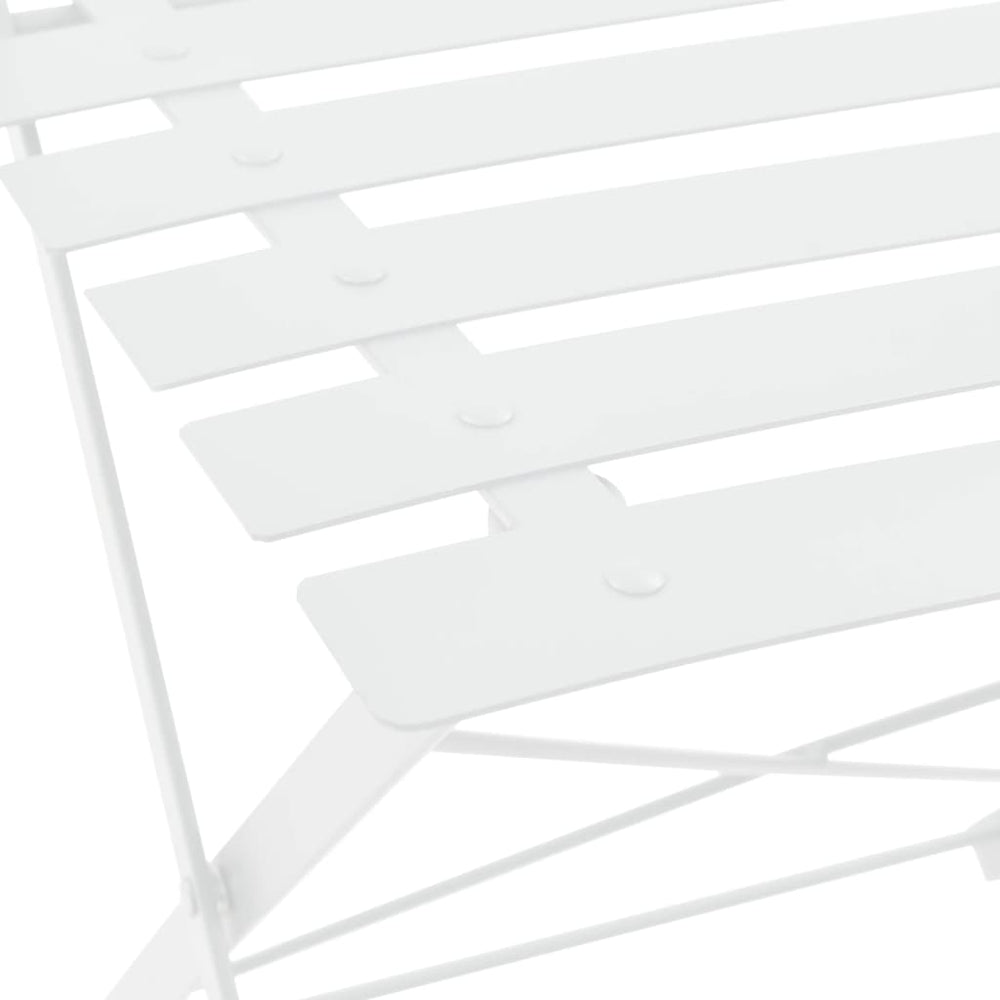 3-delige Bistroset staal wit MeubelReus