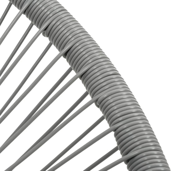 Tuinmaanstoel poly rattan grijs MeubelReus