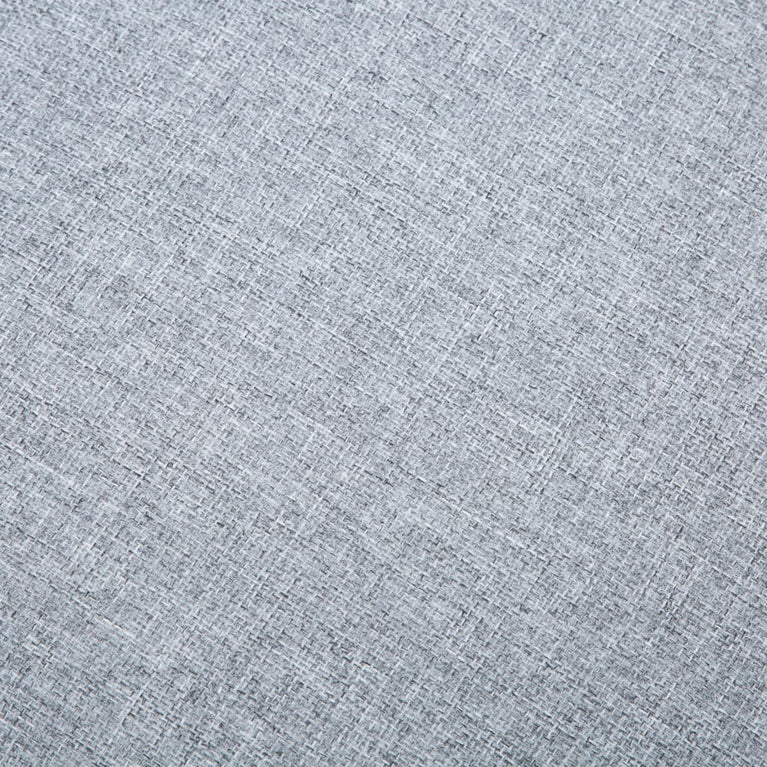 Bank L-vormig 171,5x138x81,5 cm stoffen bekleding lichtgrijs