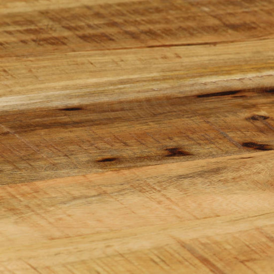 Salontafel ovaal 100 cm massief ruw mangohout en staal MeubelReus