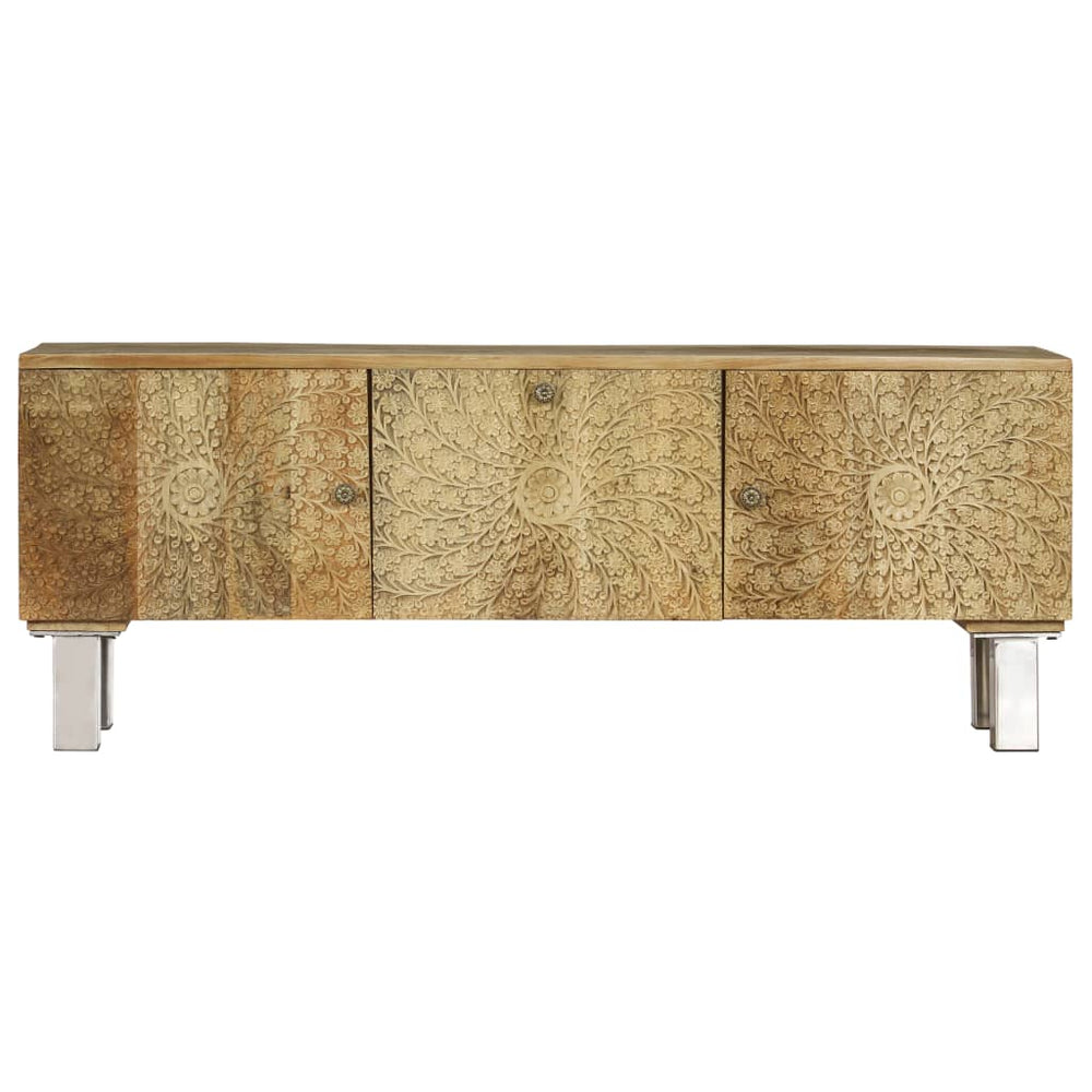 Tv-meubel 118x30x45 cm massief mangohout MeubelReus