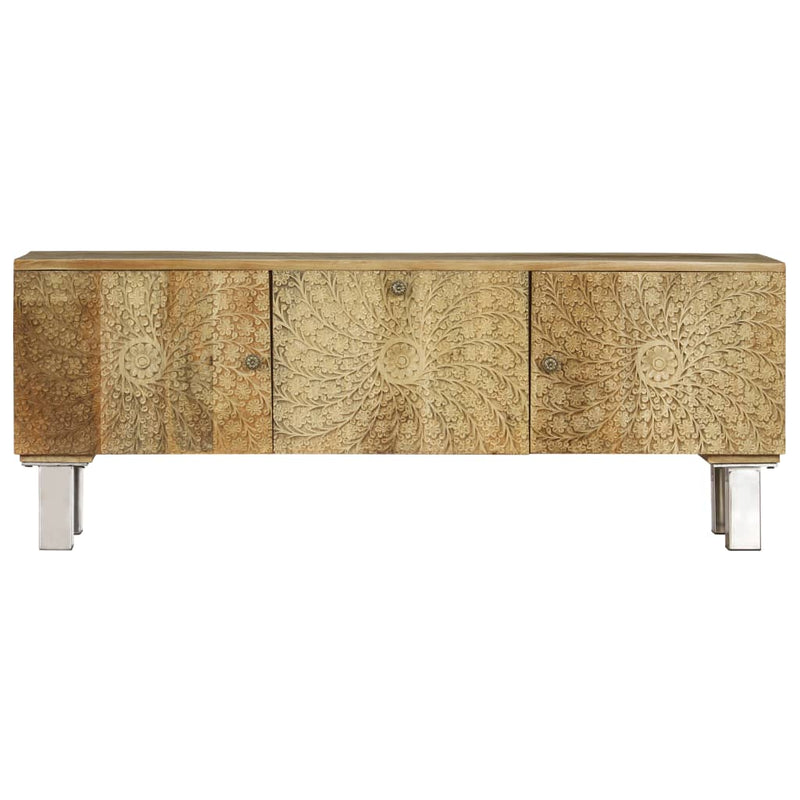 Tv-meubel 118x30x45 cm massief mangohout MeubelReus