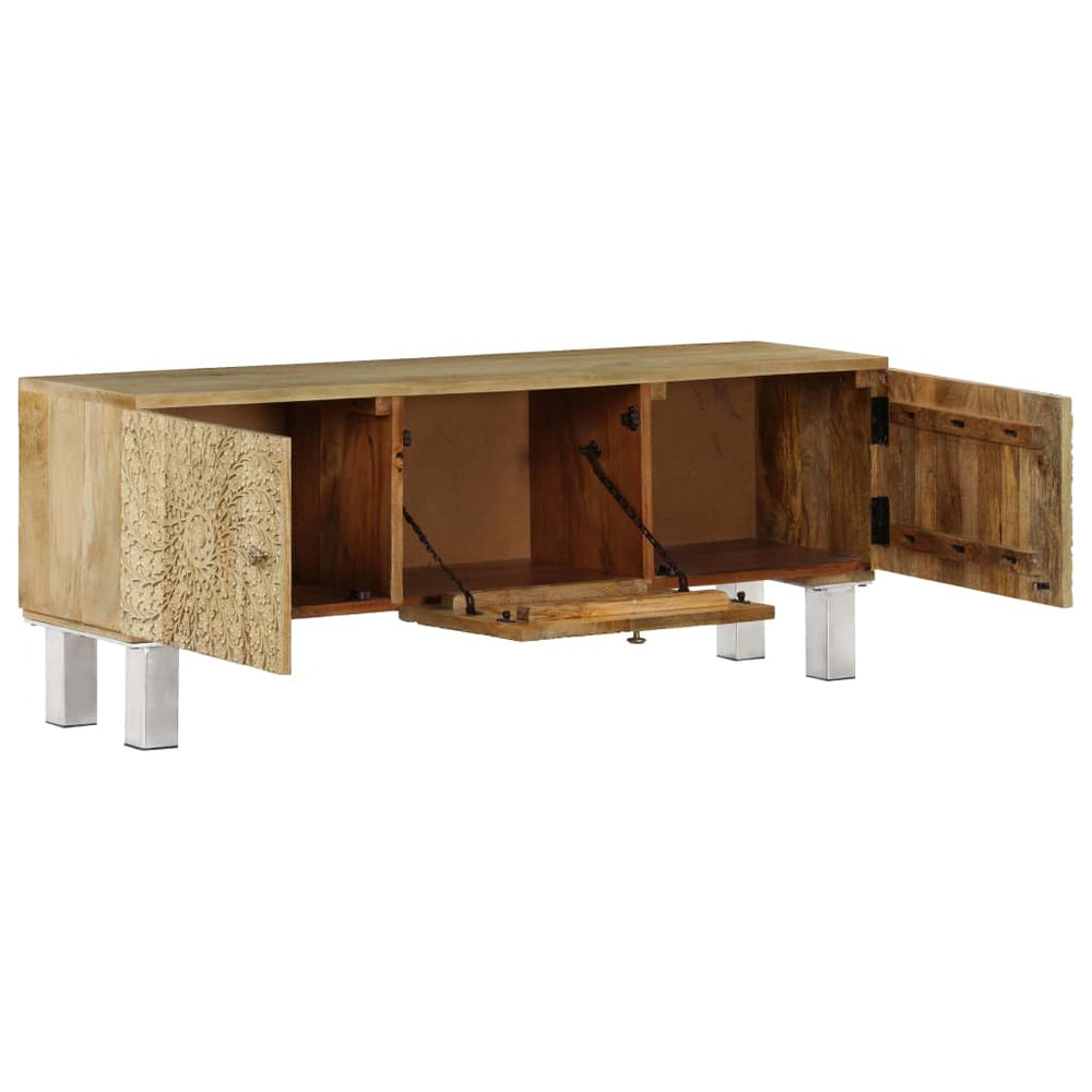 Tv-meubel 118x30x45 cm massief mangohout MeubelReus