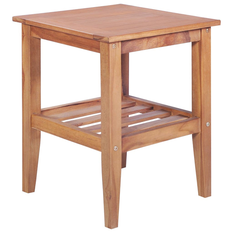 Salontafel vierkant 40x40x50 cm massief teakhout MeubelReus