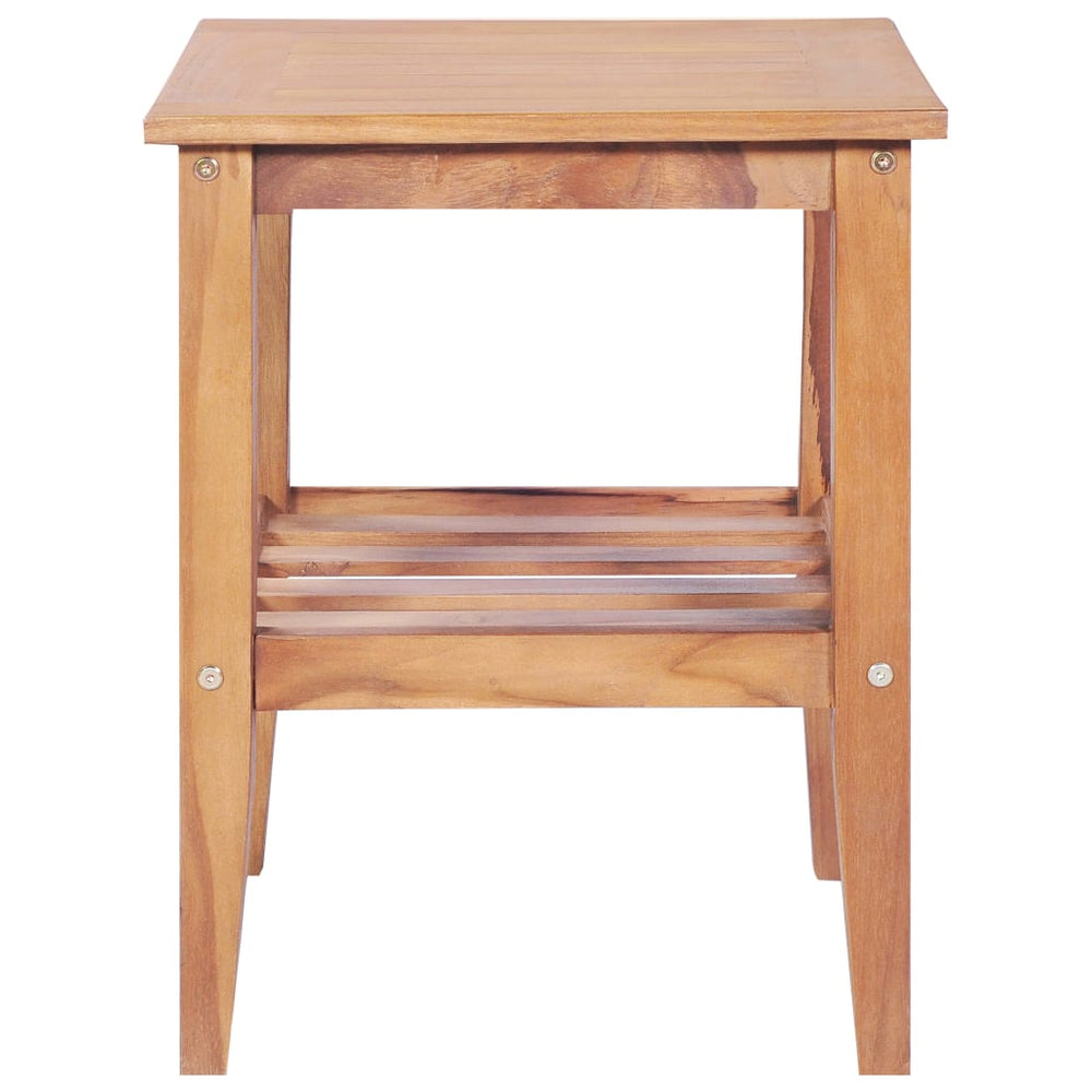 Salontafel vierkant 40x40x50 cm massief teakhout MeubelReus