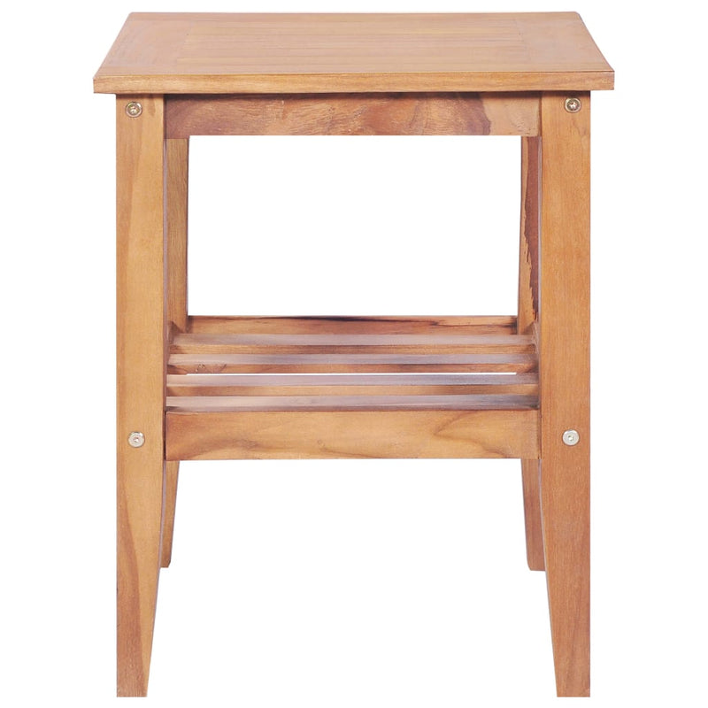 Salontafel vierkant 40x40x50 cm massief teakhout MeubelReus