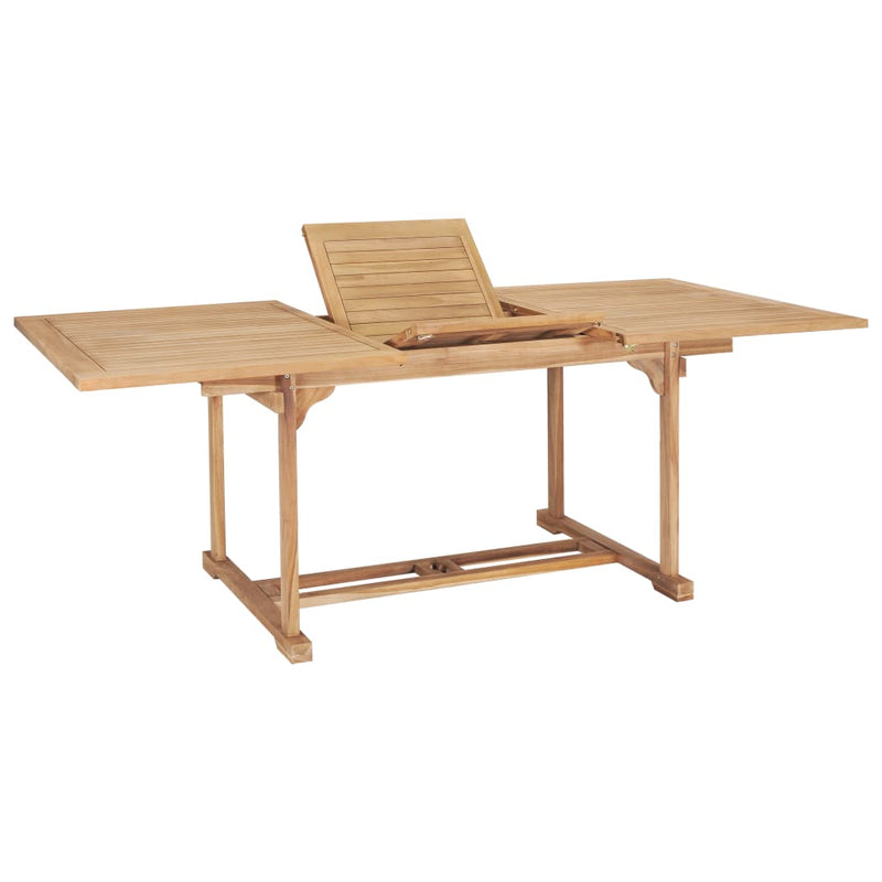 Tuintafel verlengbaar 150-200x100x75 cm massief teakhout MeubelReus