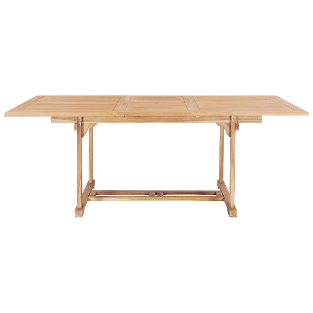 Tuintafel verlengbaar 150-200x100x75 cm massief teakhout MeubelReus
