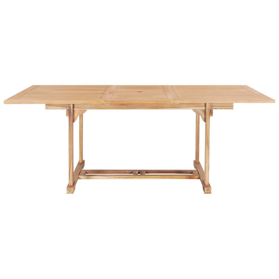 Tuintafel verlengbaar 150-200x100x75 cm massief teakhout MeubelReus