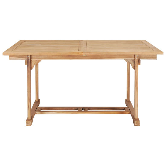 Tuintafel verlengbaar 150-200x100x75 cm massief teakhout MeubelReus