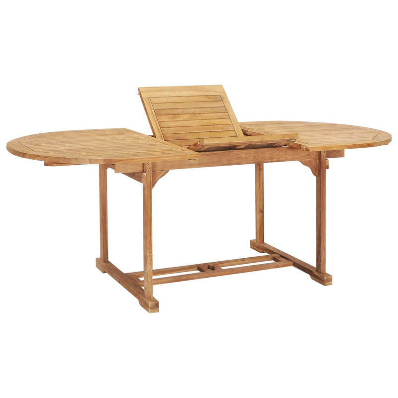 Tuintafel verlengbaar 150-200x100x75 cm massief teakhout MeubelReus