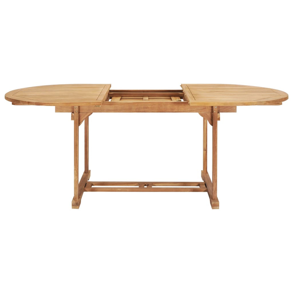 Tuintafel verlengbaar 150-200x100x75 cm massief teakhout MeubelReus