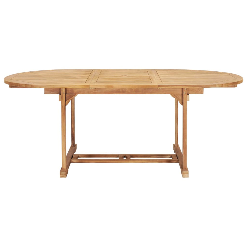 Tuintafel verlengbaar 150-200x100x75 cm massief teakhout MeubelReus