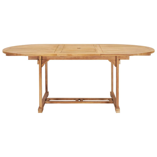 Tuintafel verlengbaar 150-200x100x75 cm massief teakhout MeubelReus