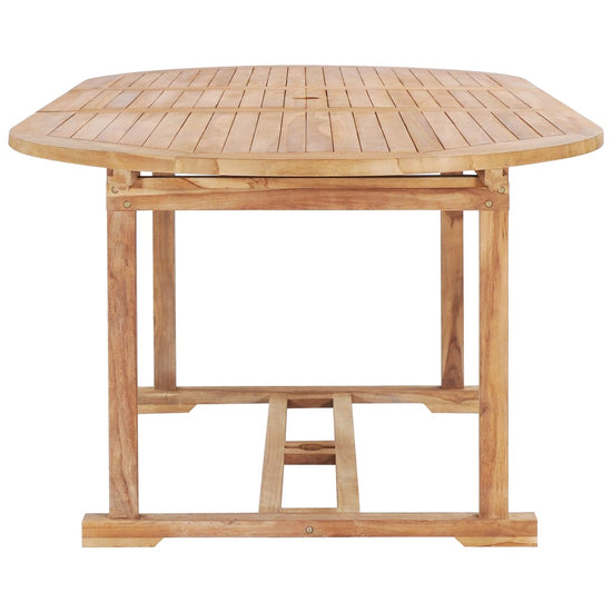 Tuintafel verlengbaar 150-200x100x75 cm massief teakhout MeubelReus