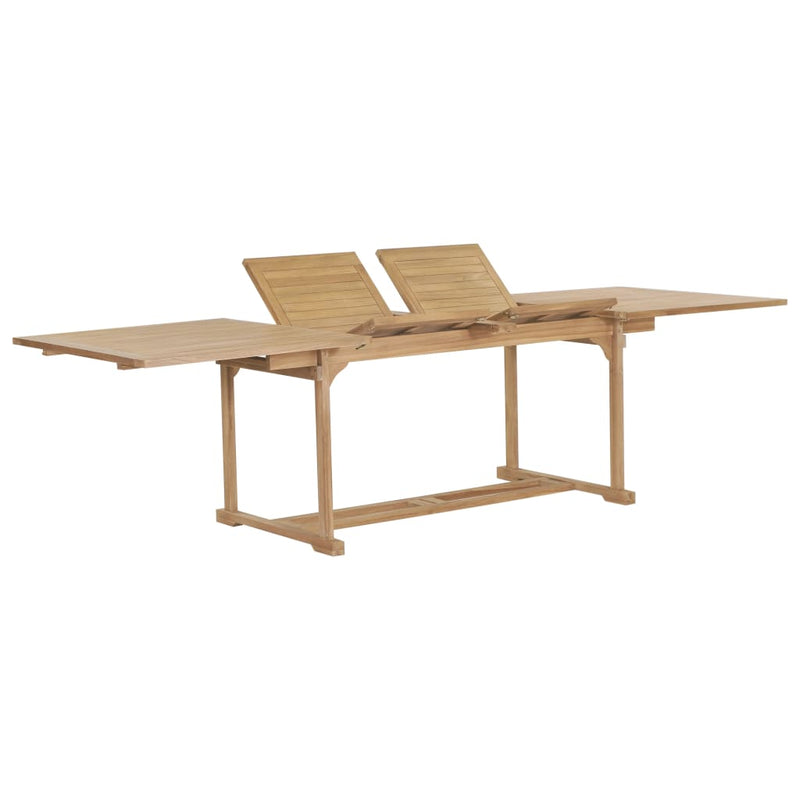 Tuintafel verlengbaar 180-280x100x75 cm massief teakhout MeubelReus