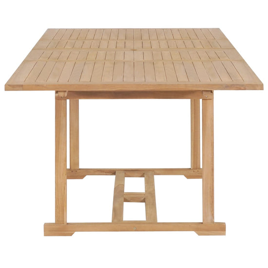 Tuintafel verlengbaar 180-280x100x75 cm massief teakhout MeubelReus