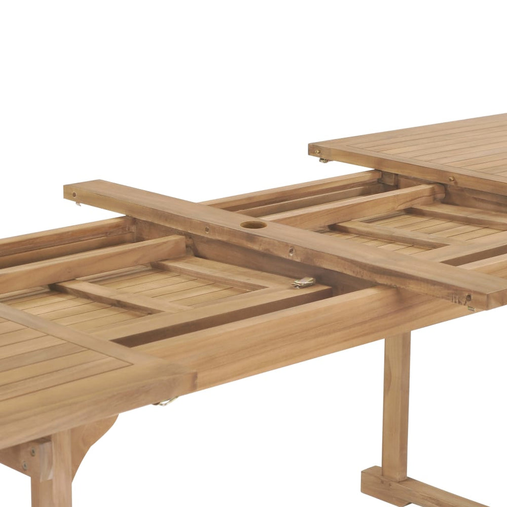 Tuintafel verlengbaar 180-280x100x75 cm massief teakhout MeubelReus