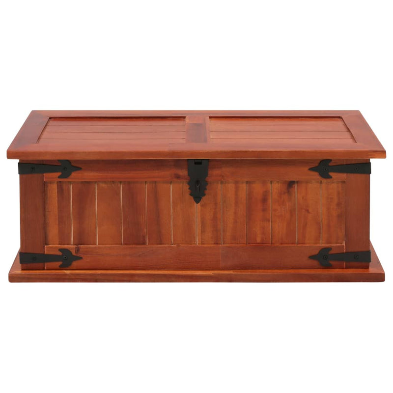 Opbergkist 60x25x22 cm massief acaciahout MeubelReus