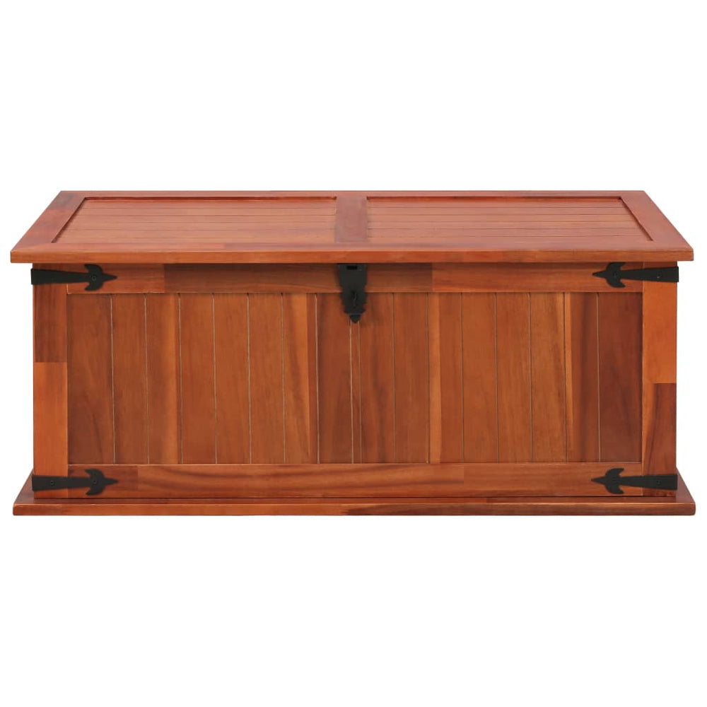 Opbergkist 90x45x40 cm massief acaciahout MeubelReus