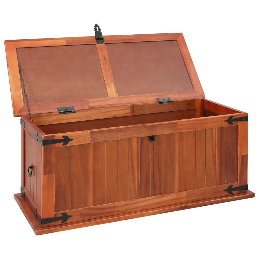 Opbergkist 90x45x40 cm massief acaciahout MeubelReus