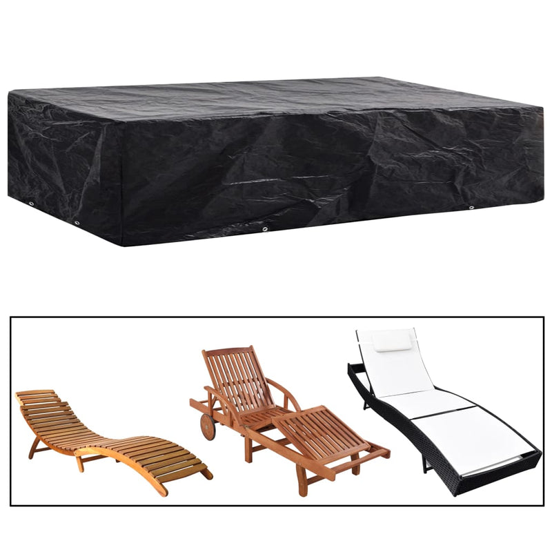 Ligbeddenhoes met 8 oogjes 218x77x55 cm MeubelReus