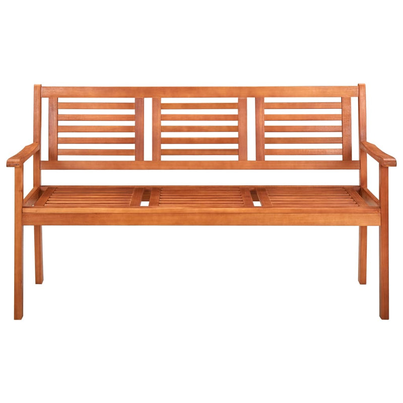 Driezits tuinbank 150 cm massief eucalyptushout MeubelReus