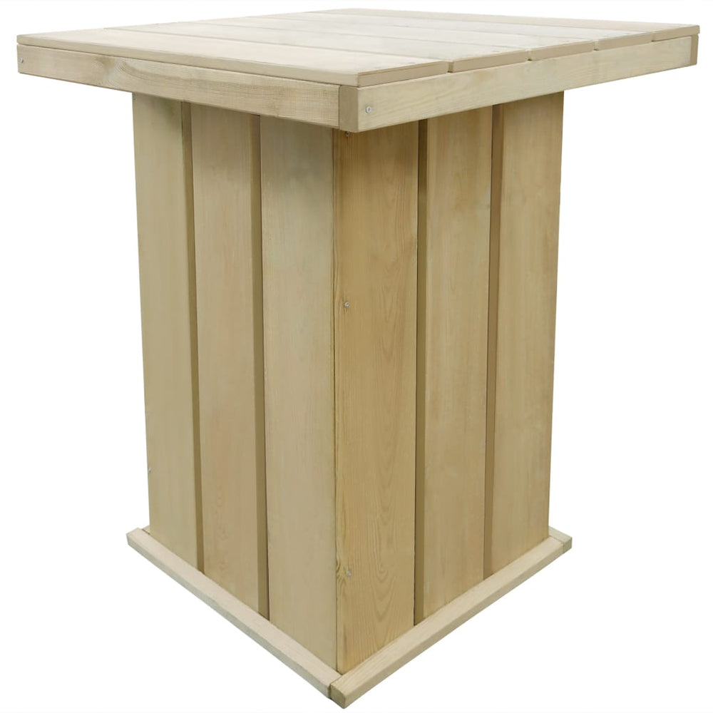Bartafel 75x75x110 cm geïmpregneerd grenenhout MeubelReus