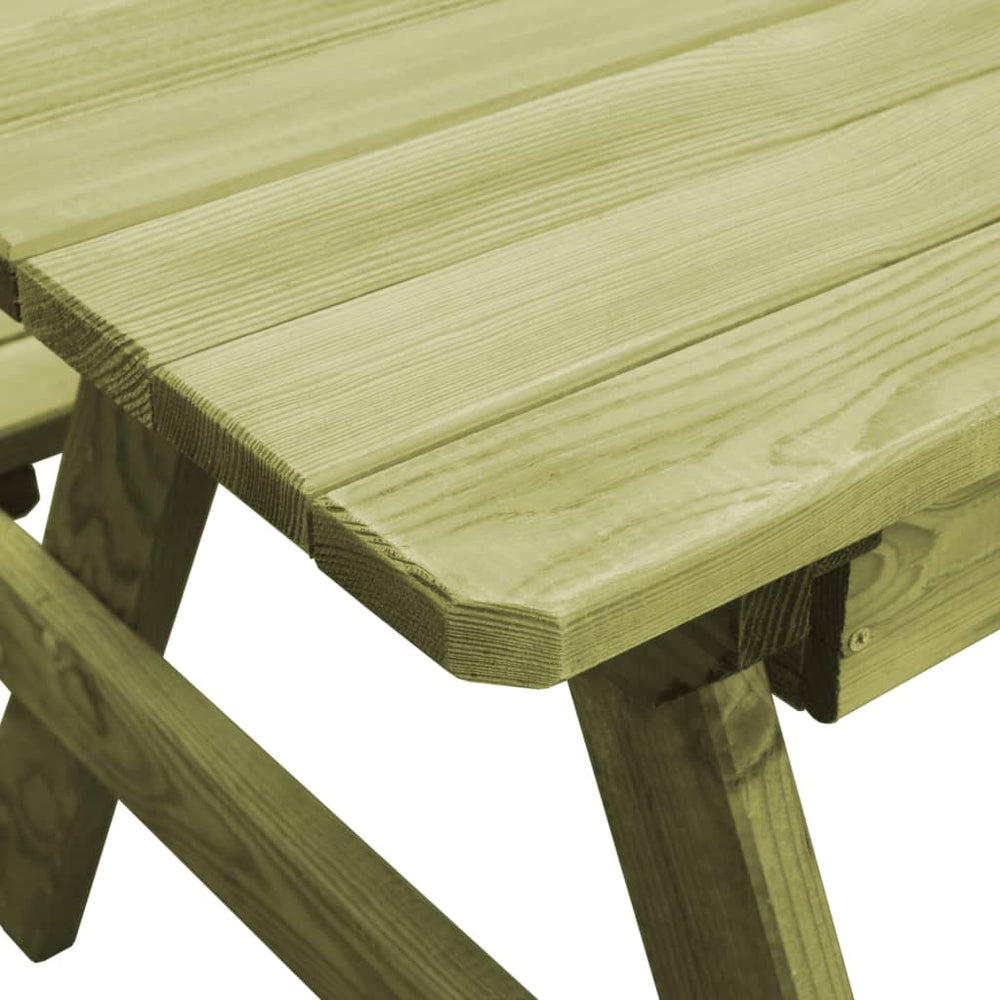 Picknicktafel met banken 90x90x58 cm geïmpregneerd grenenhout MeubelReus