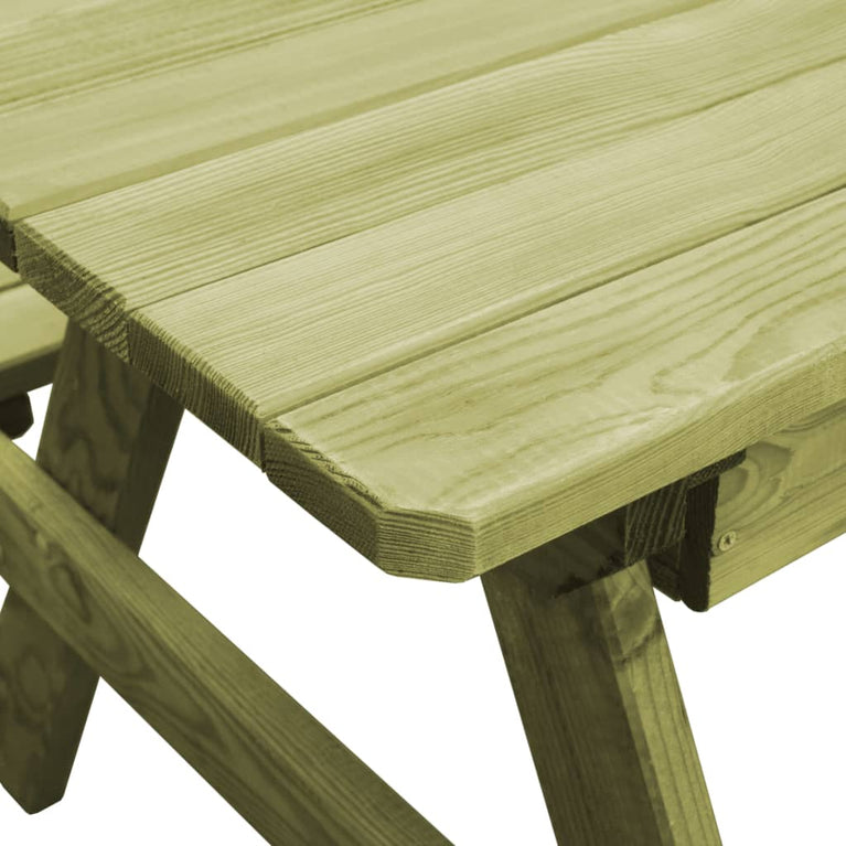 Picknicktafel met banken 90x90x58 cm geïmpregneerd grenenhout MeubelReus
