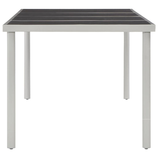 Tuintafel 220x90x74,5 cm staal zwart MeubelReus