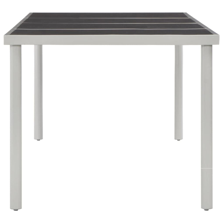 Tuintafel 220x90x74,5 cm staal zwart MeubelReus