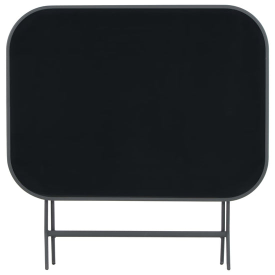 Tuintafel inklapbaar 100x75x72 cm glas en staal grijs MeubelReus