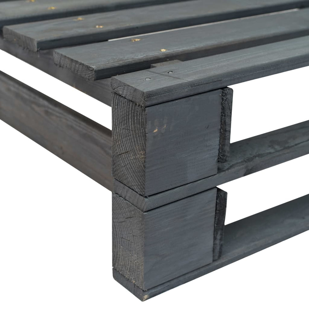 Tuinhoekbank pallet hout grijs MeubelReus