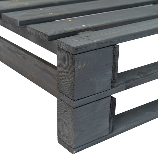 Tuinhoekbank pallet hout grijs MeubelReus