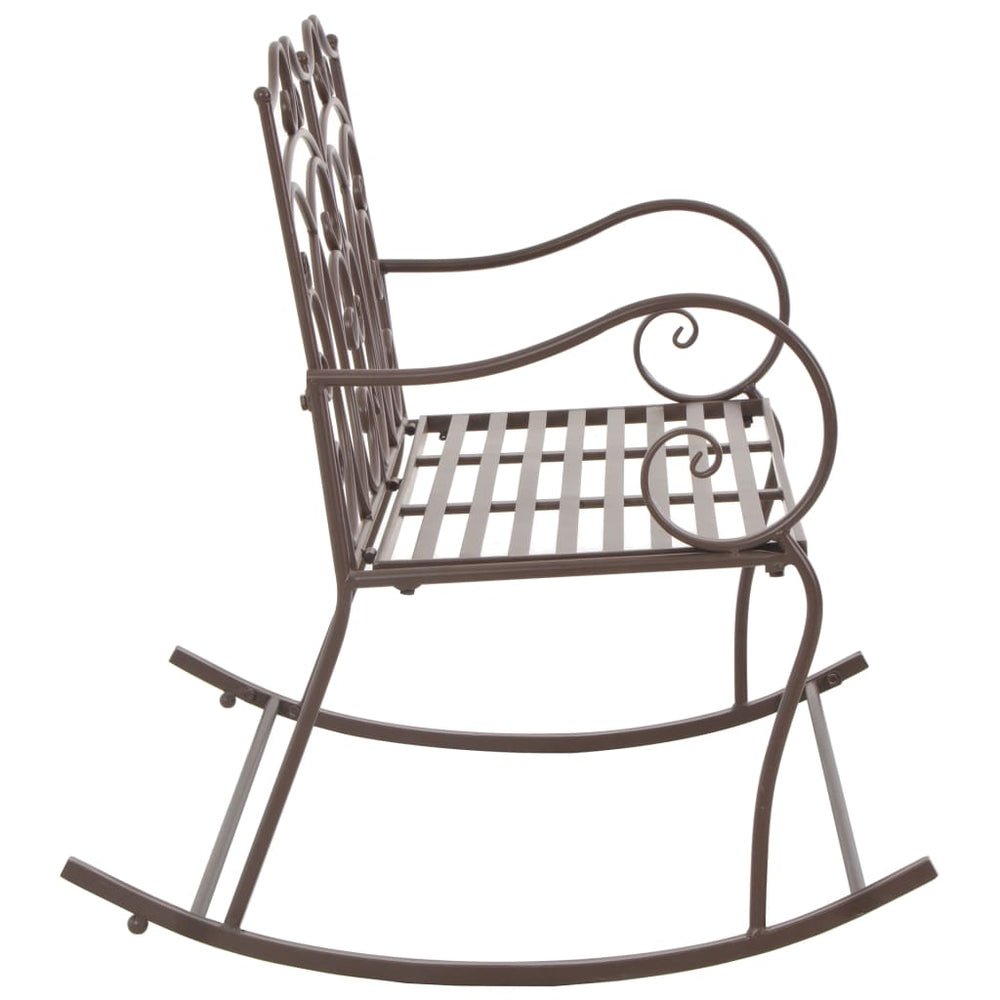 Tuinbank 104 cm ijzer antiekbruin MeubelReus