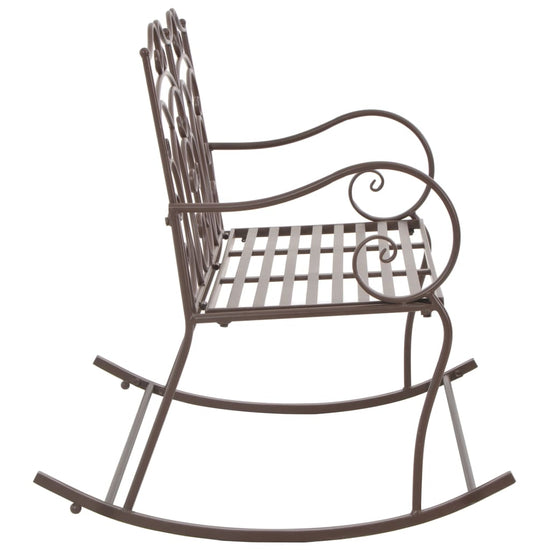 Tuinbank 104 cm ijzer antiekbruin MeubelReus