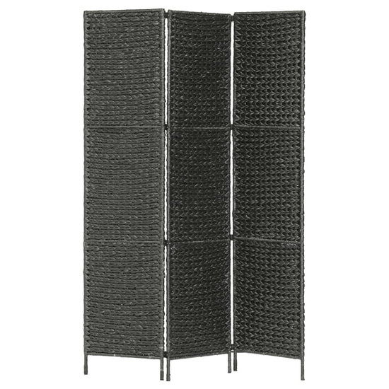 Kamerscherm met 3 panelen 116x160 cm waterhyacint zwart MeubelReus