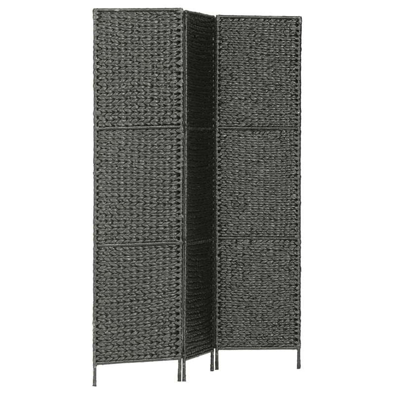 Kamerscherm met 3 panelen 116x160 cm waterhyacint zwart MeubelReus