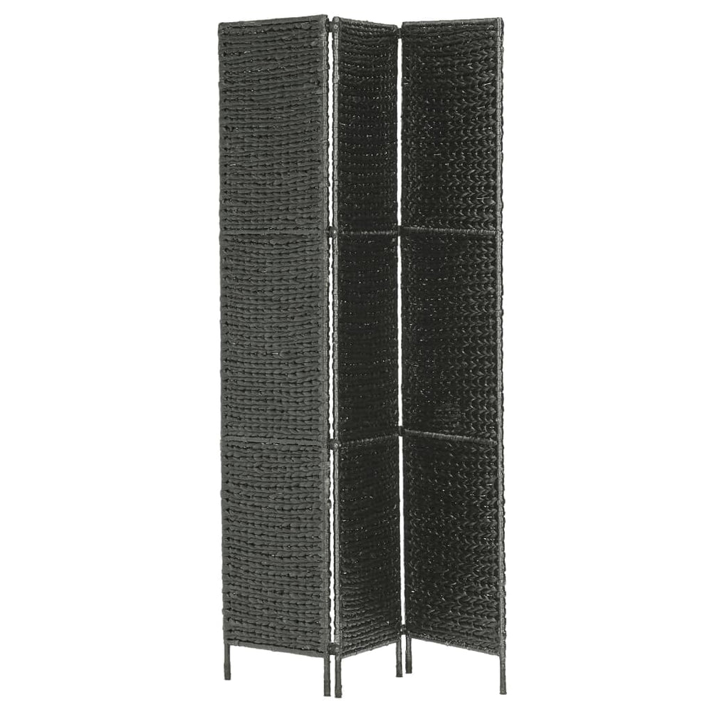 Kamerscherm met 3 panelen 116x160 cm waterhyacint zwart MeubelReus