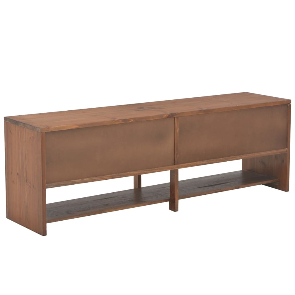 Tv-meubel met 4 lades 120x30x40 cm massief vurenhout MeubelReus