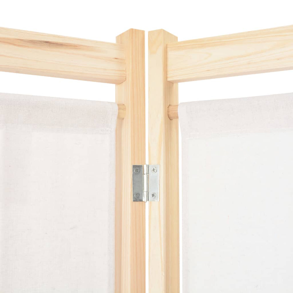 Kamerscherm met 6 panelen 240x170x4 cm stof crème MeubelReus