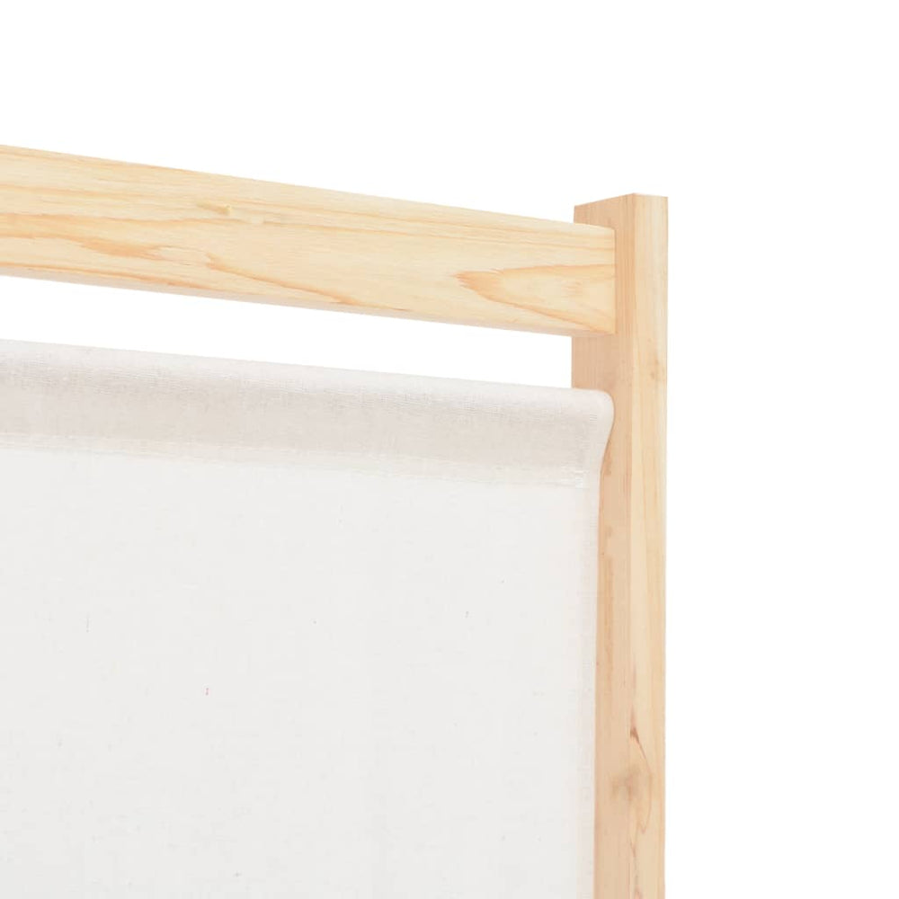 Kamerscherm met 6 panelen 240x170x4 cm stof crème MeubelReus