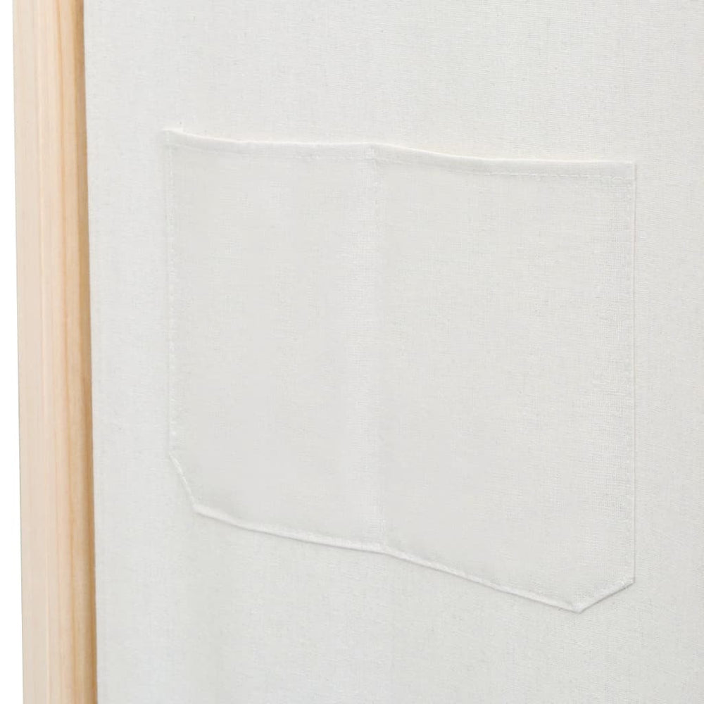 Kamerscherm met 6 panelen 240x170x4 cm stof crème MeubelReus